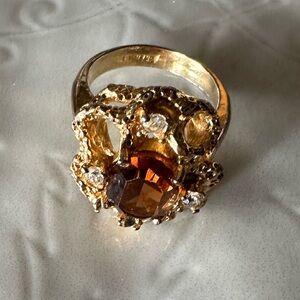 VTG Citrine 18k Ring